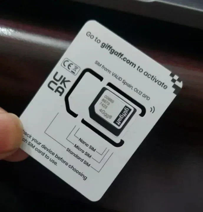GiffGaff UK Physical Sim For Tiktok Live & OTPs