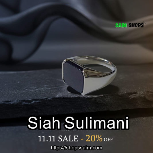 Black Onyx Mehmed's Legacy Turkish Ring