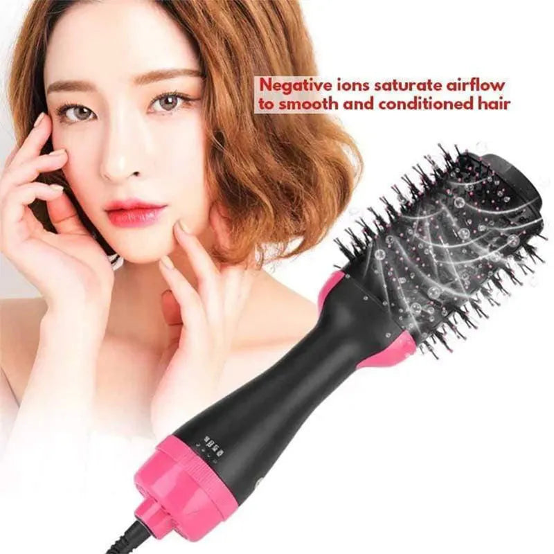 One Step 3 in 1 Hair Dryer (Hairdryer Comb+Hair Straightener Brush+Hair Curler Styler Brush)