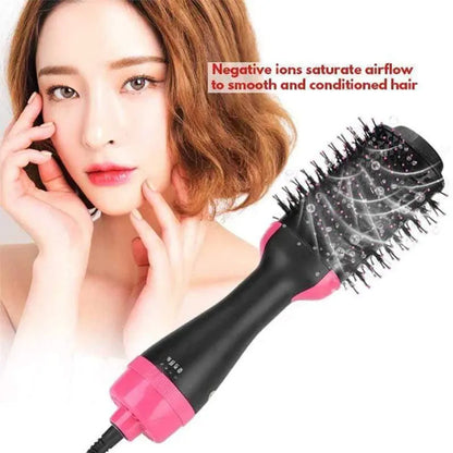 One Step 3 in 1 Hair Dryer (Hairdryer Comb+Hair Straightener Brush+Hair Curler Styler Brush)