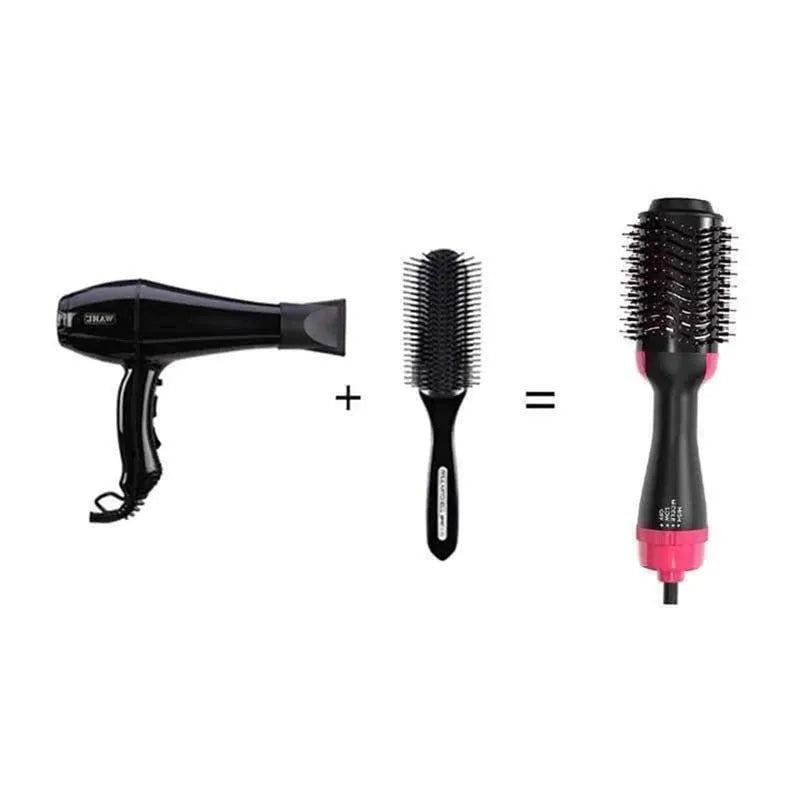 One Step 3 in 1 Hair Dryer (Hairdryer Comb+Hair Straightener Brush+Hair Curler Styler Brush)