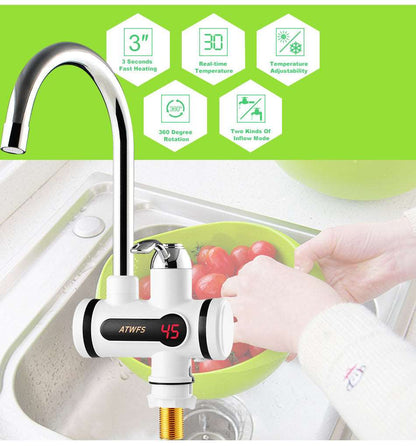 Instant Hot Water Tap | Electric Geyser for Bathroom and Kitchen Basin