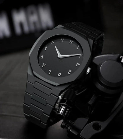 BLACK ARABIC AURA WATCH | IMPORTED - GRAND 50% OFF