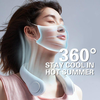 Mini Portable  Rechargeable Neck Fan With 360° Airflow | Low Weight |