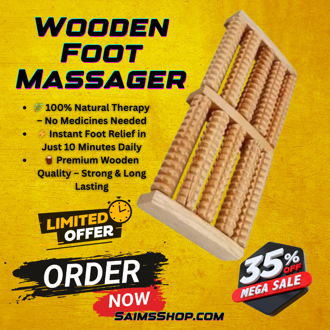 Wooden Foot Massager – Instant Pain & Stress Relief