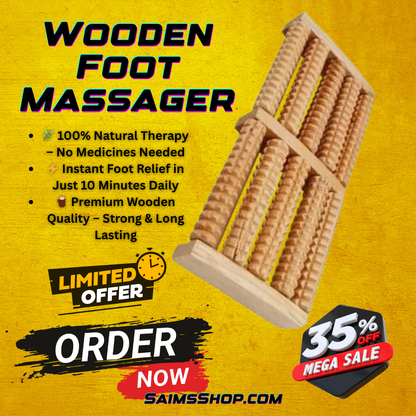 Wooden Foot Massager – Instant Pain & Stress Relief